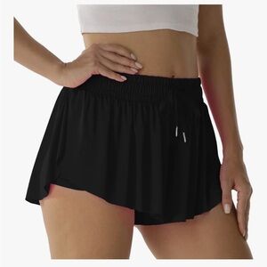 NWT Flowy Black Athletic Shorts